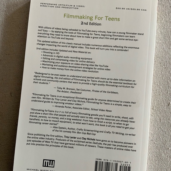 NEW Filmmaking for Teens Book - Picture 3 of 9